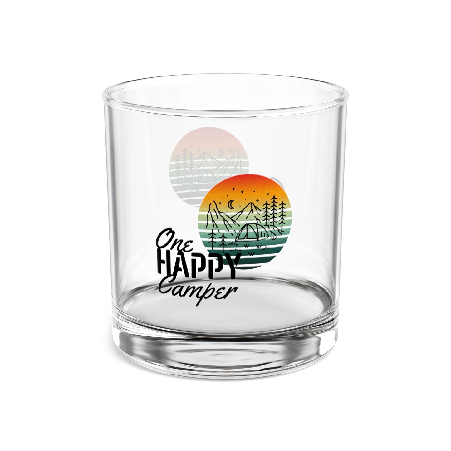 Rocks Glass, 10oz - One Happy Camper