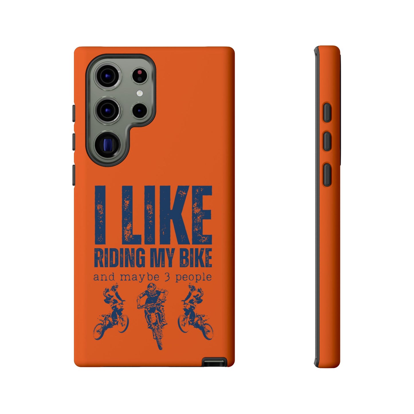 Cell Phone Case | I Like Riding My Bike, Dirt Bike Version | For iPhone, Samsung Galaxy, and Google Pixel