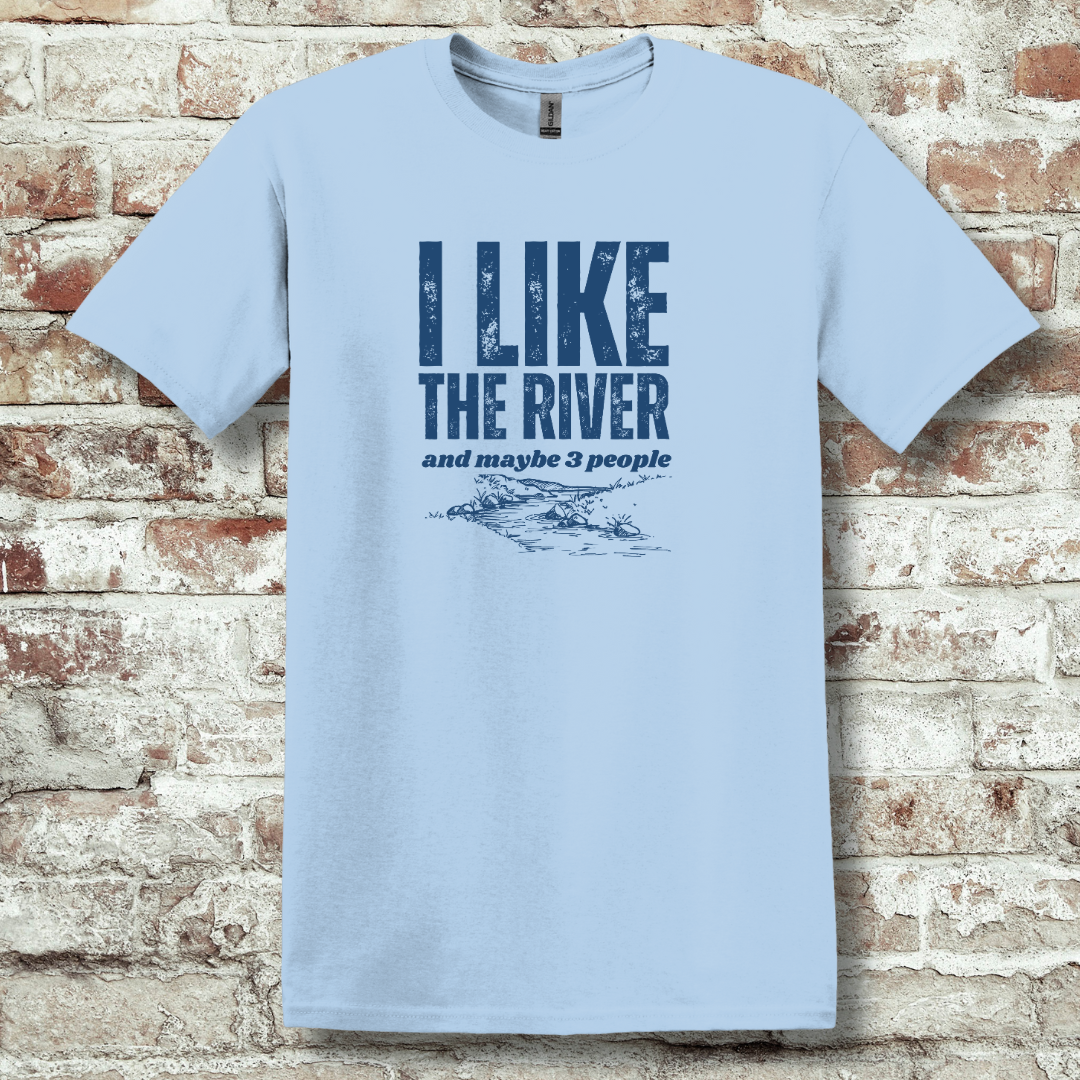 This is image of  I Like the River T-Shirt version 4