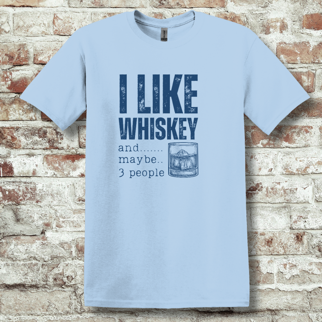 This is image of  I Like Whiskey T-Shirt version 4