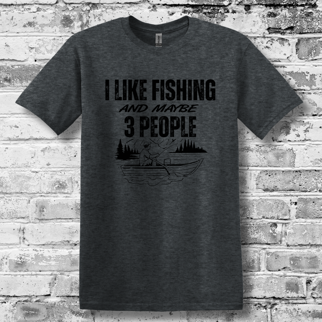 This is image of  I Like Fishing T-Shirt version 3