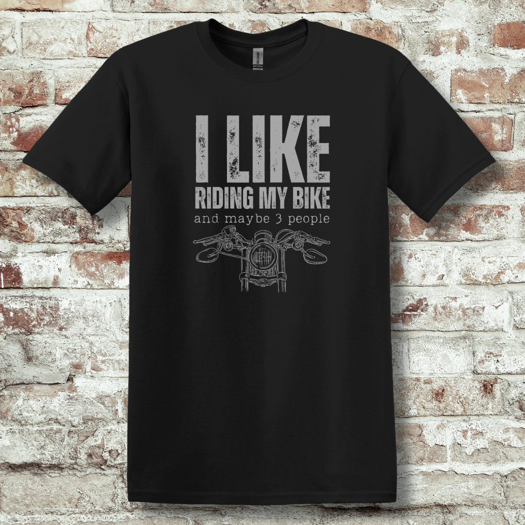 This is image of  I Like Riding My Bike T-Shirt version 1