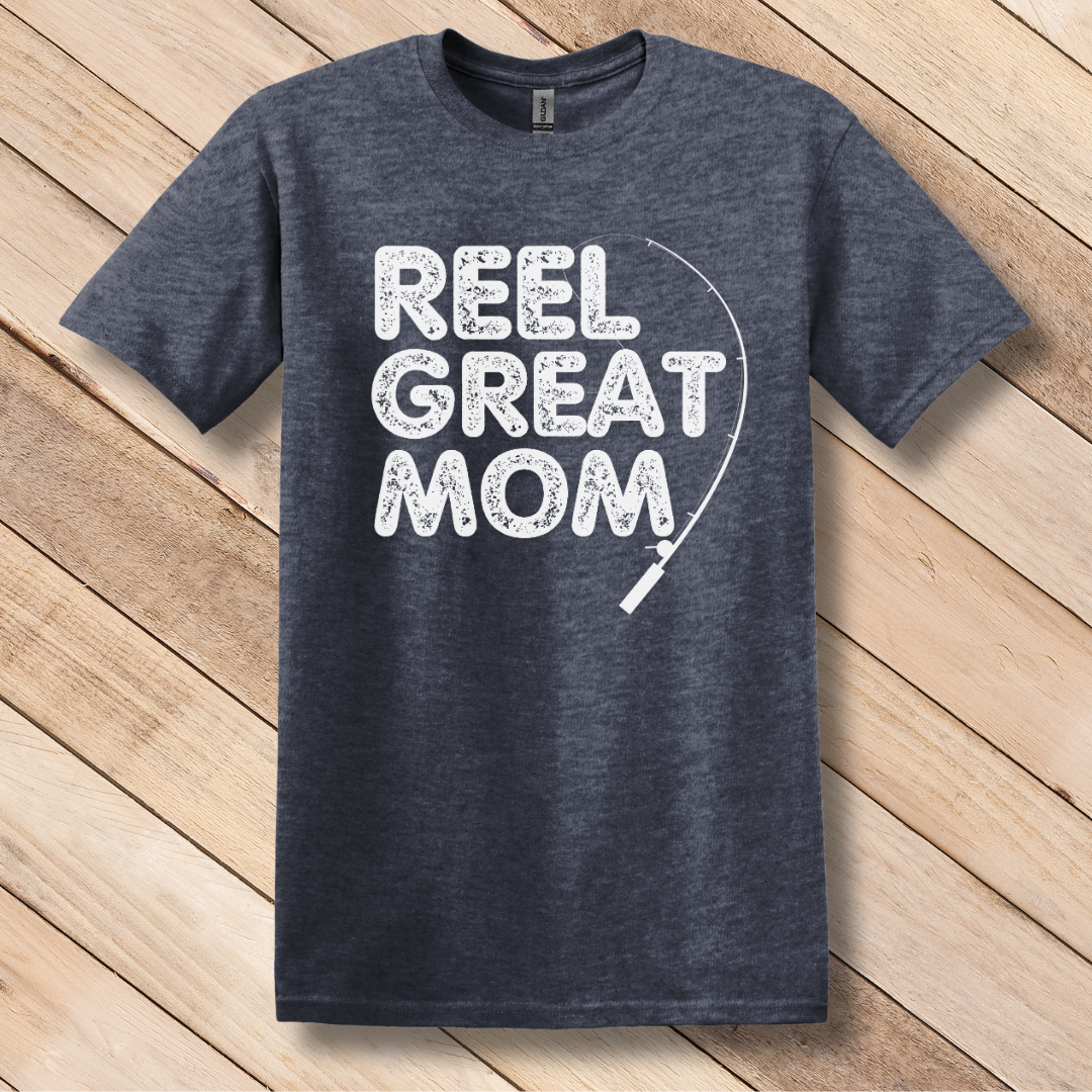 This is image of  Reel Great Mom T-Shirt version 6
