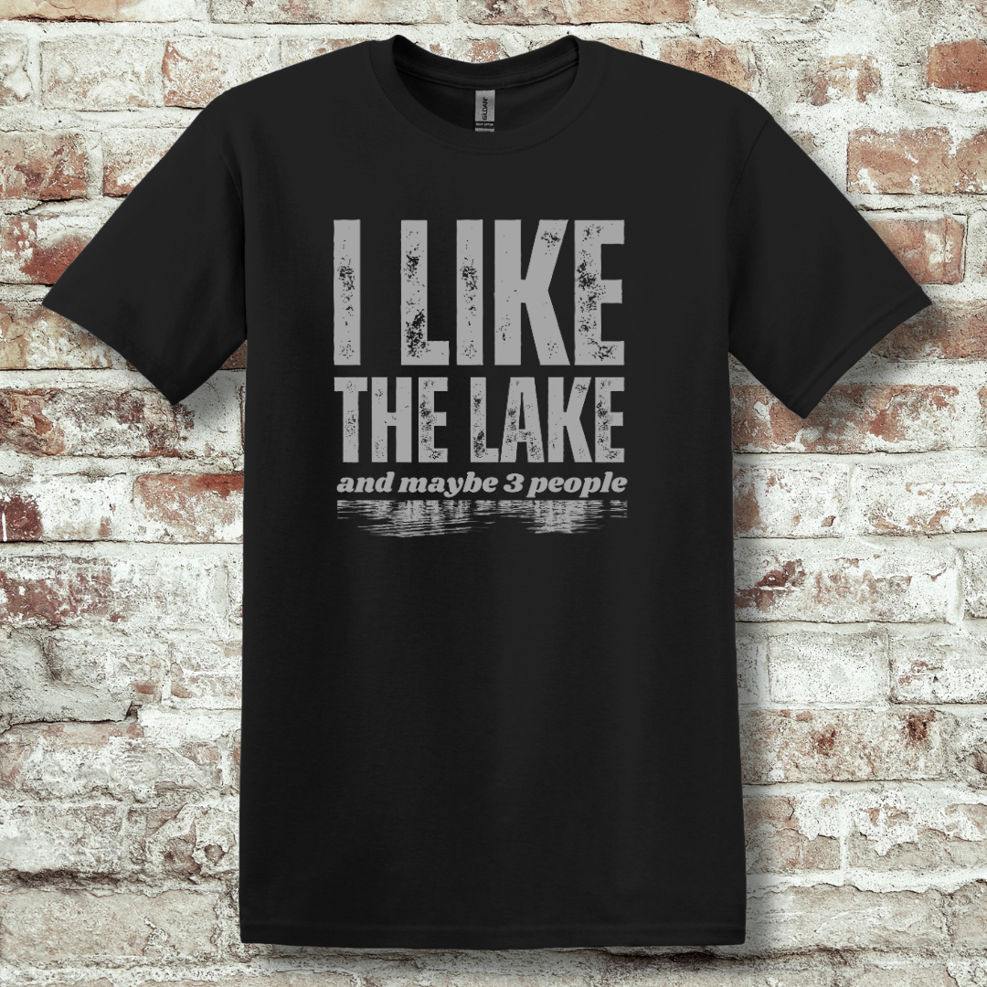 This is image of  I Like the Lake T-Shirt version 9