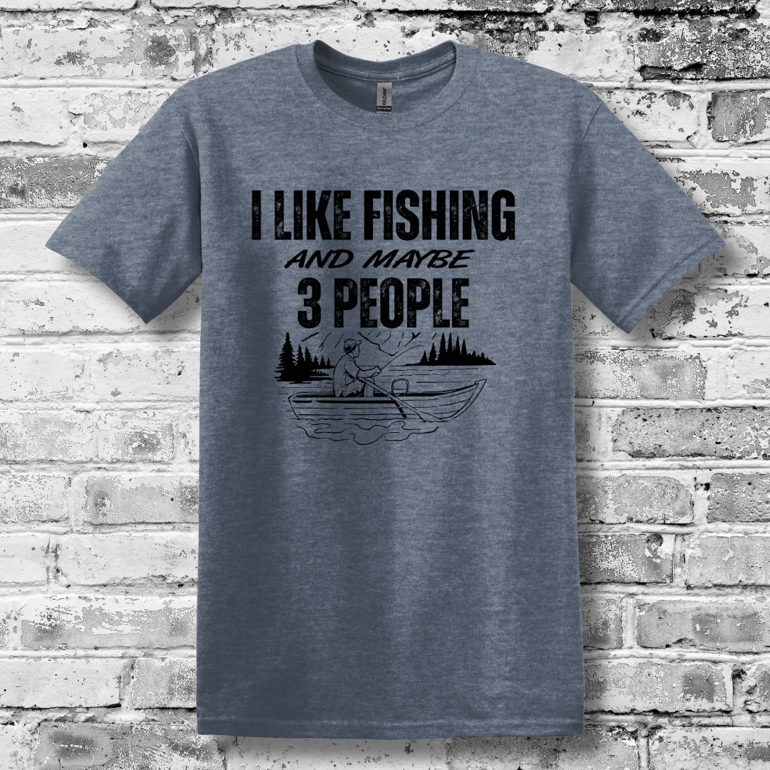 This is image of  I Like Fishing T-Shirt version 4