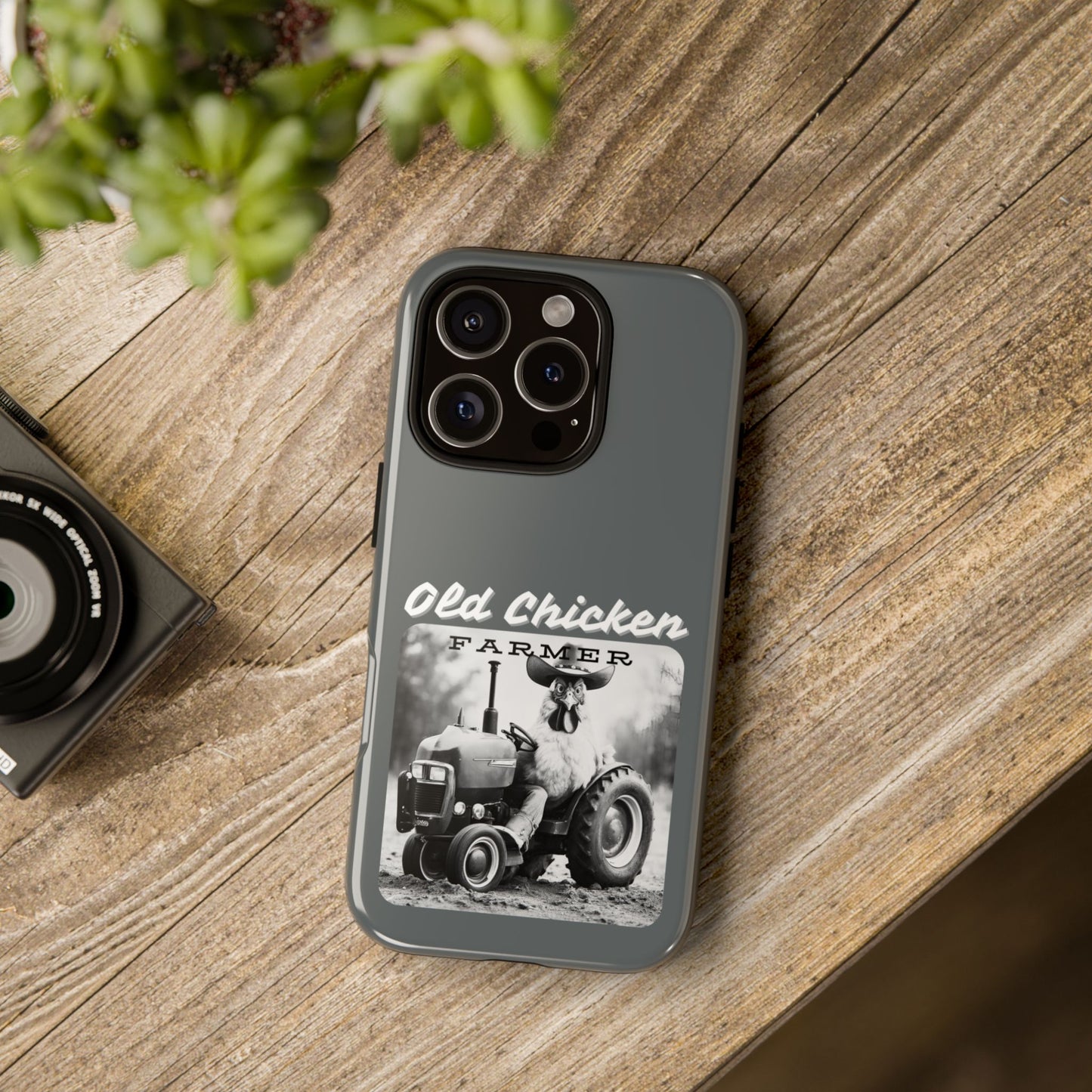 Cell Phone Case | Old Chicken Farmer | For iPhone, Samsung Galaxy, and Google Pixel
