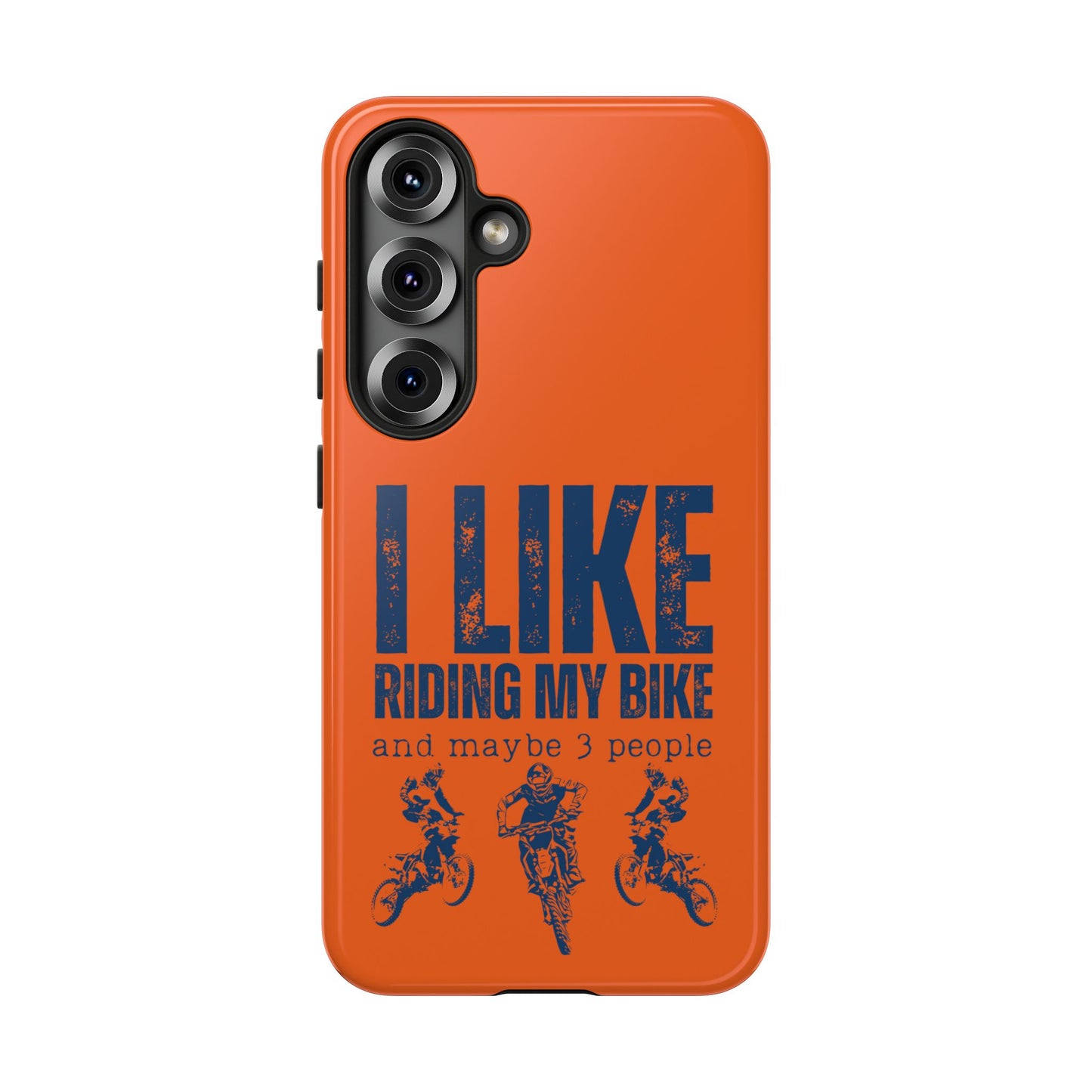 Cell Phone Case | I Like Riding My Bike, Dirt Bike Version | For iPhone, Samsung Galaxy, and Google Pixel