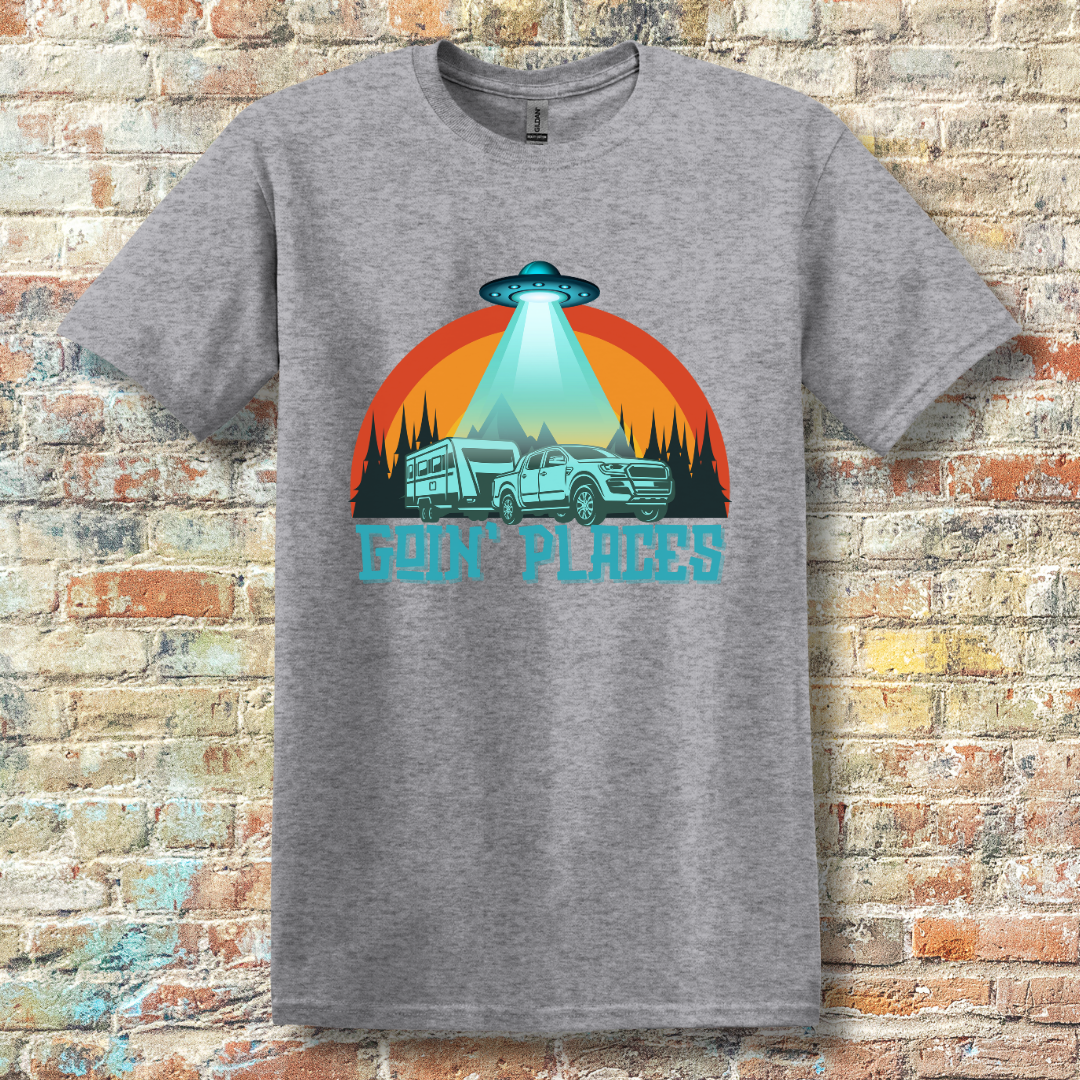 This is image of  Goin Places T-Shirt version 2