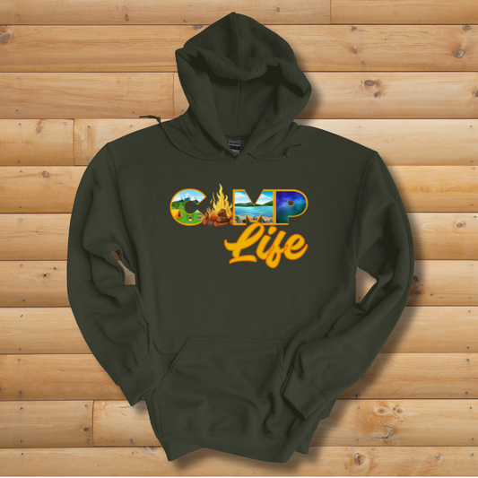 This is image of  Camp Life Long-Sleeve Hoodie version 3