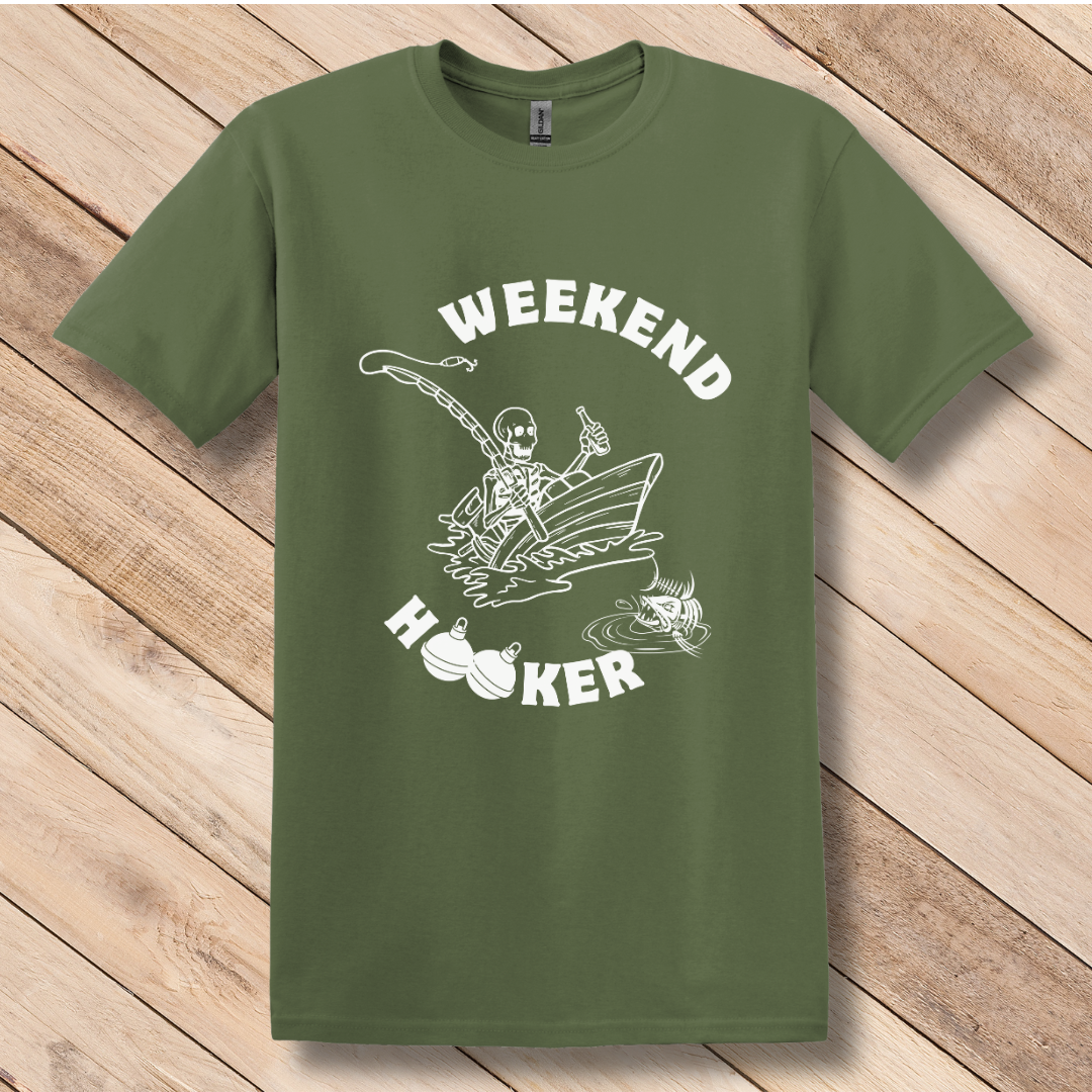 This is image of  Weekend Hooker T-Shirt version 1