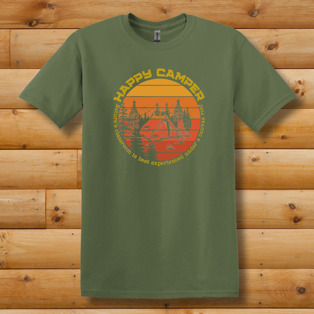 This is image of  Happy Camper T-Shirt version 3