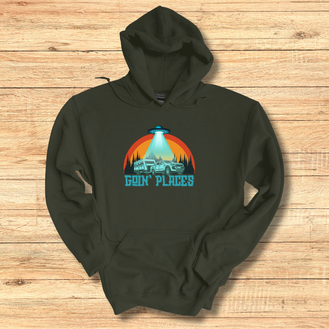 This is image of  Goin Places Long-Sleeve Hoodie version 1