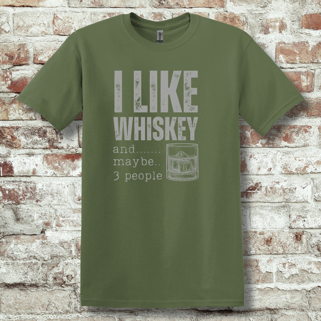 This is image of  I Like Whiskey T-Shirt version 5