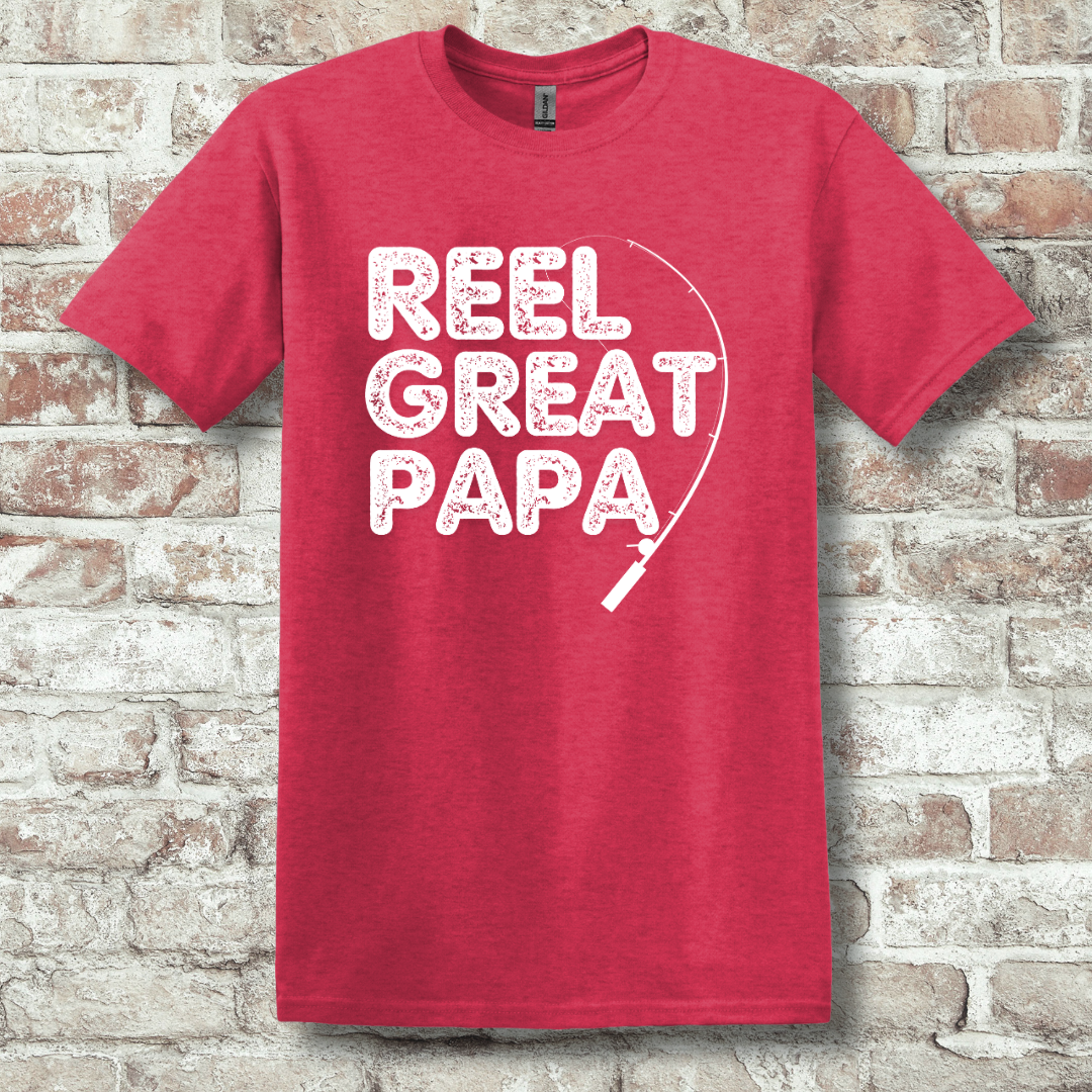 This is image of  Reel Great Papa T-Shirt version 1