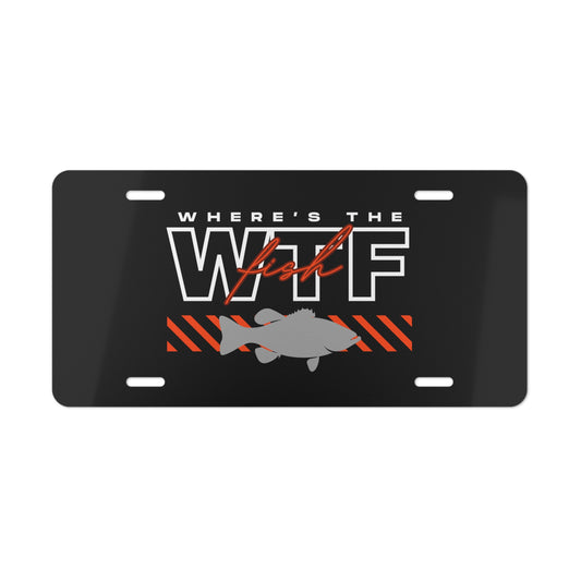 Vanity Plate - WTF Where's the Fish