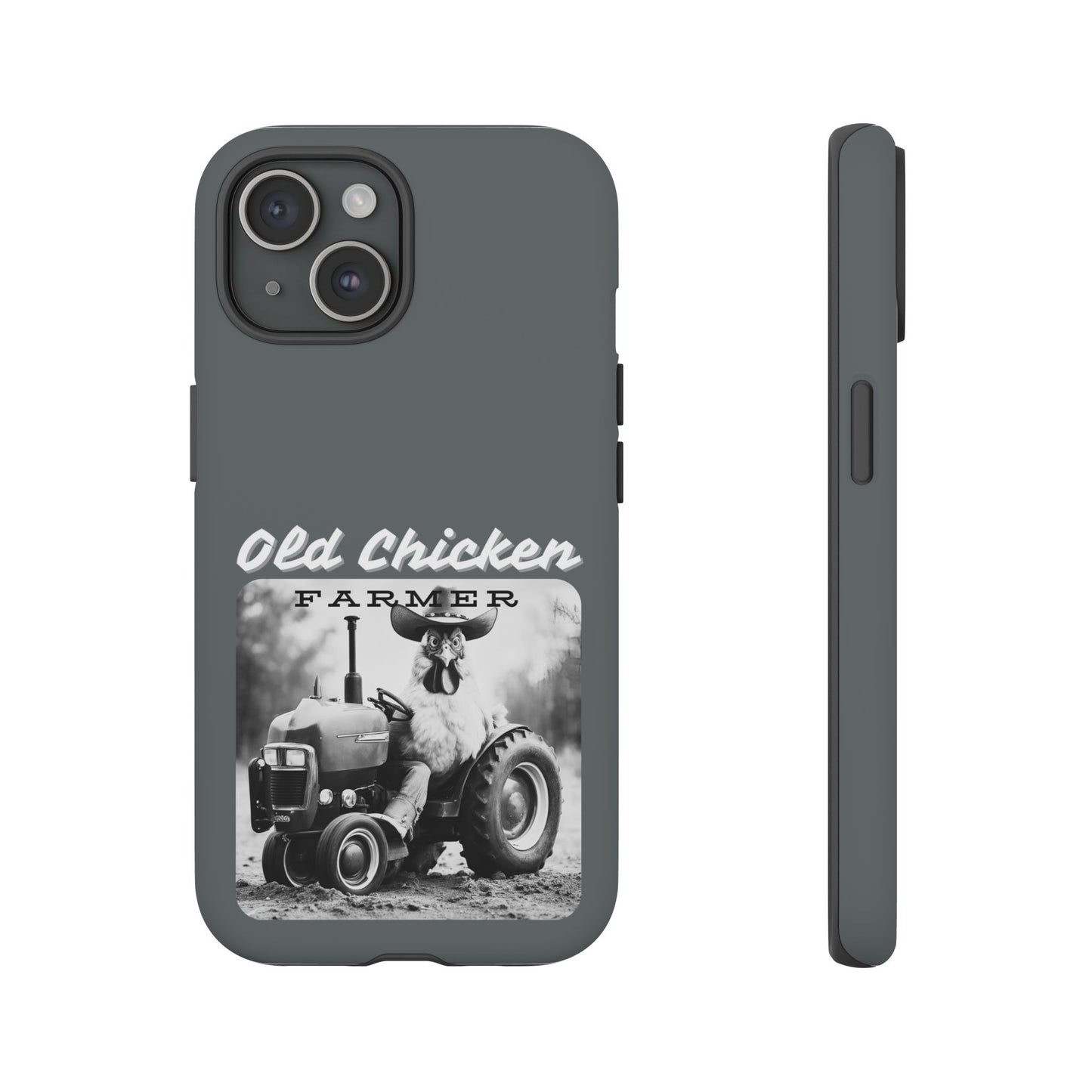 Cell Phone Case | Old Chicken Farmer | For iPhone, Samsung Galaxy, and Google Pixel