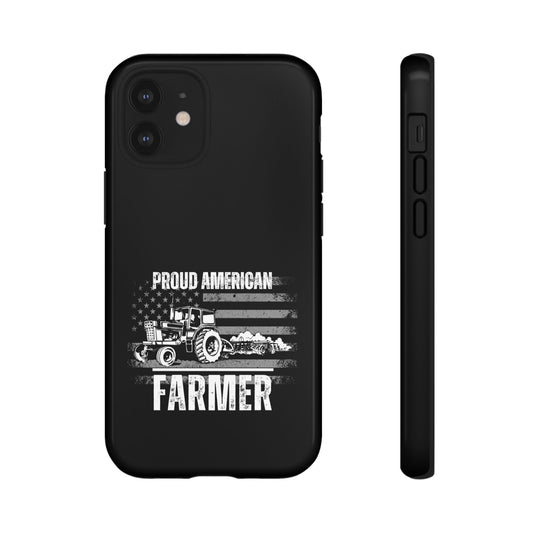 Cell Phone Case | Proud American Farmer | For iPhone, Samsung Galaxy, and Google Pixel