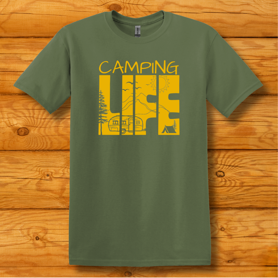 This is image of  Camping Life T-Shirt version 2