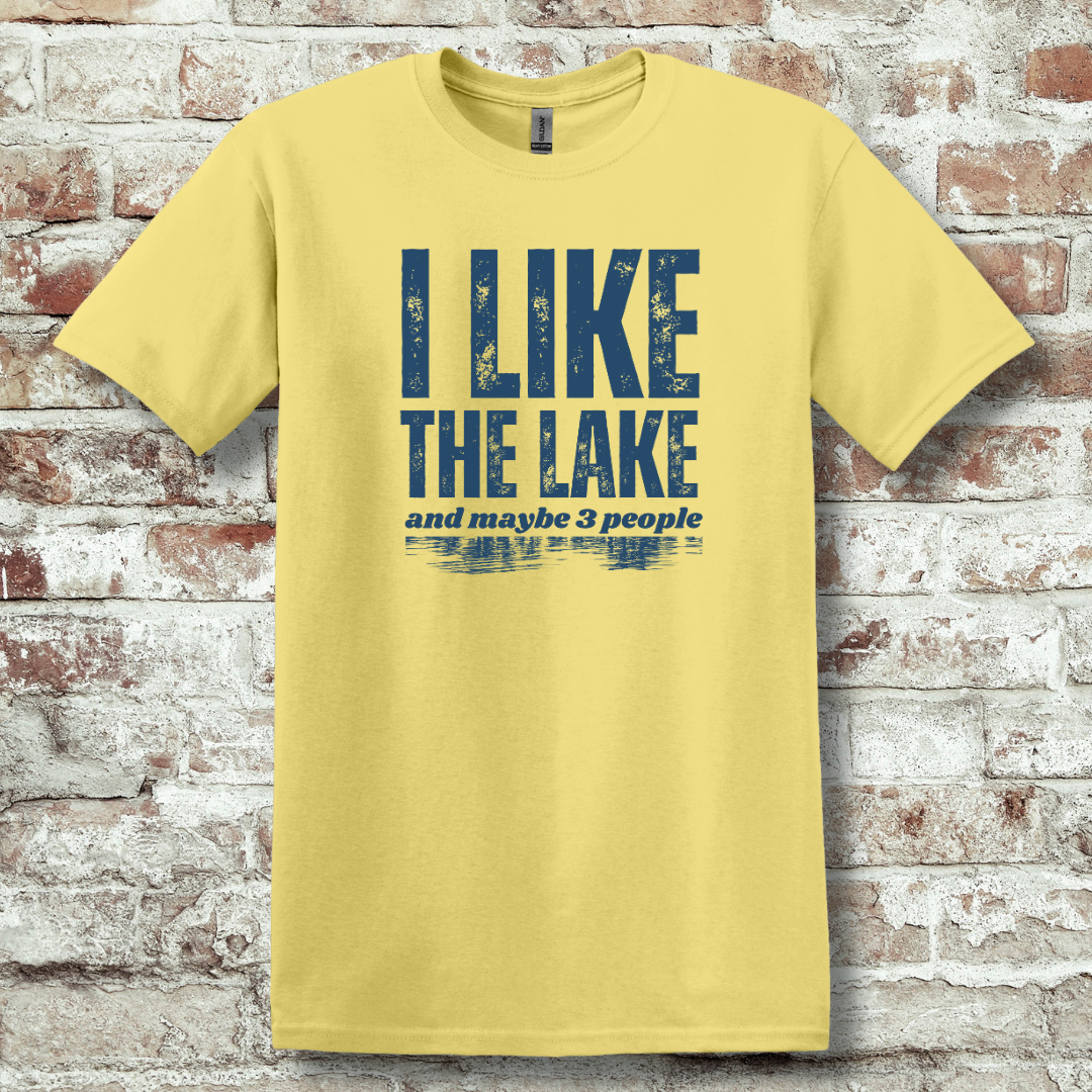 This is image of  I Like the Lake T-Shirt version 11