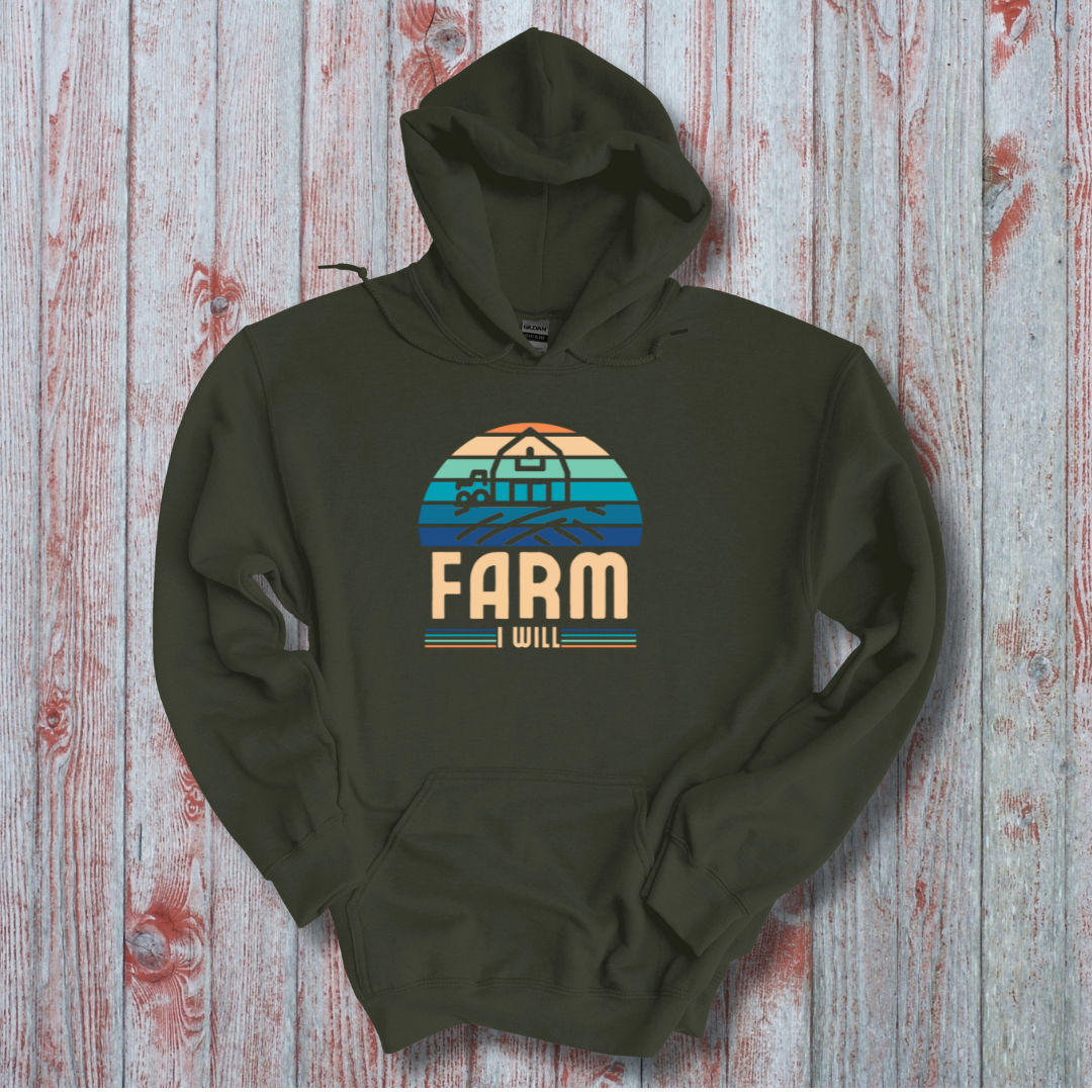 This is image of  Farm I Will Long-Sleeve Hoodie version 1