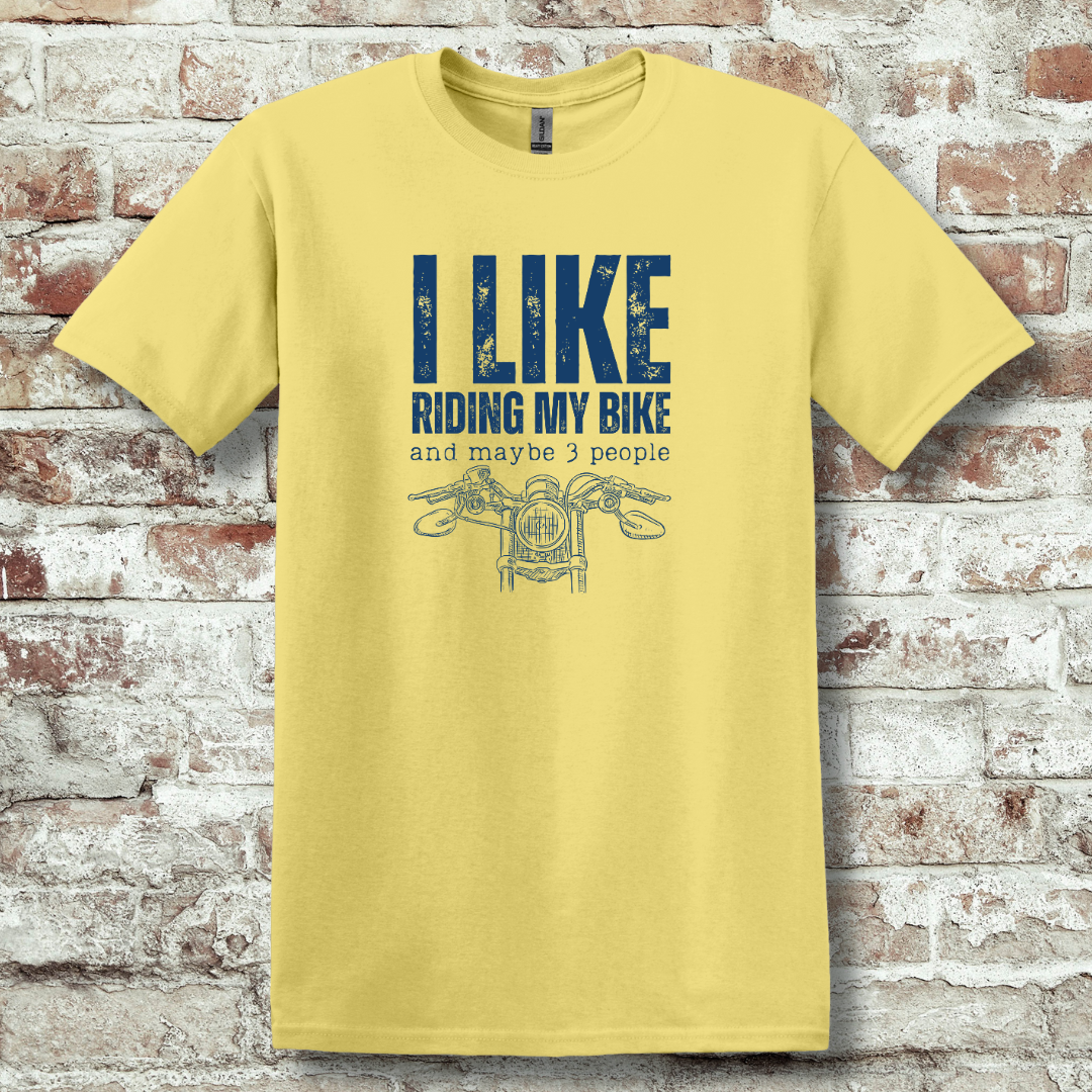 This is image of  I Like Riding My Bike T-Shirt version 2