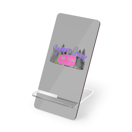 Camper Queen, Cell Phone Stand for Desk or Nightstand