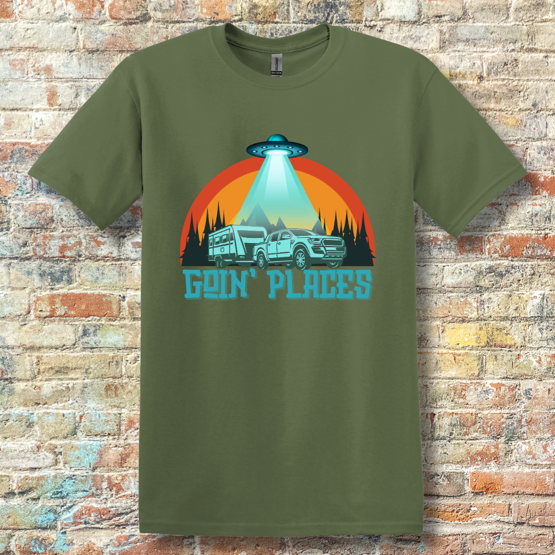 This is image of  Goin Places T-Shirt version 1