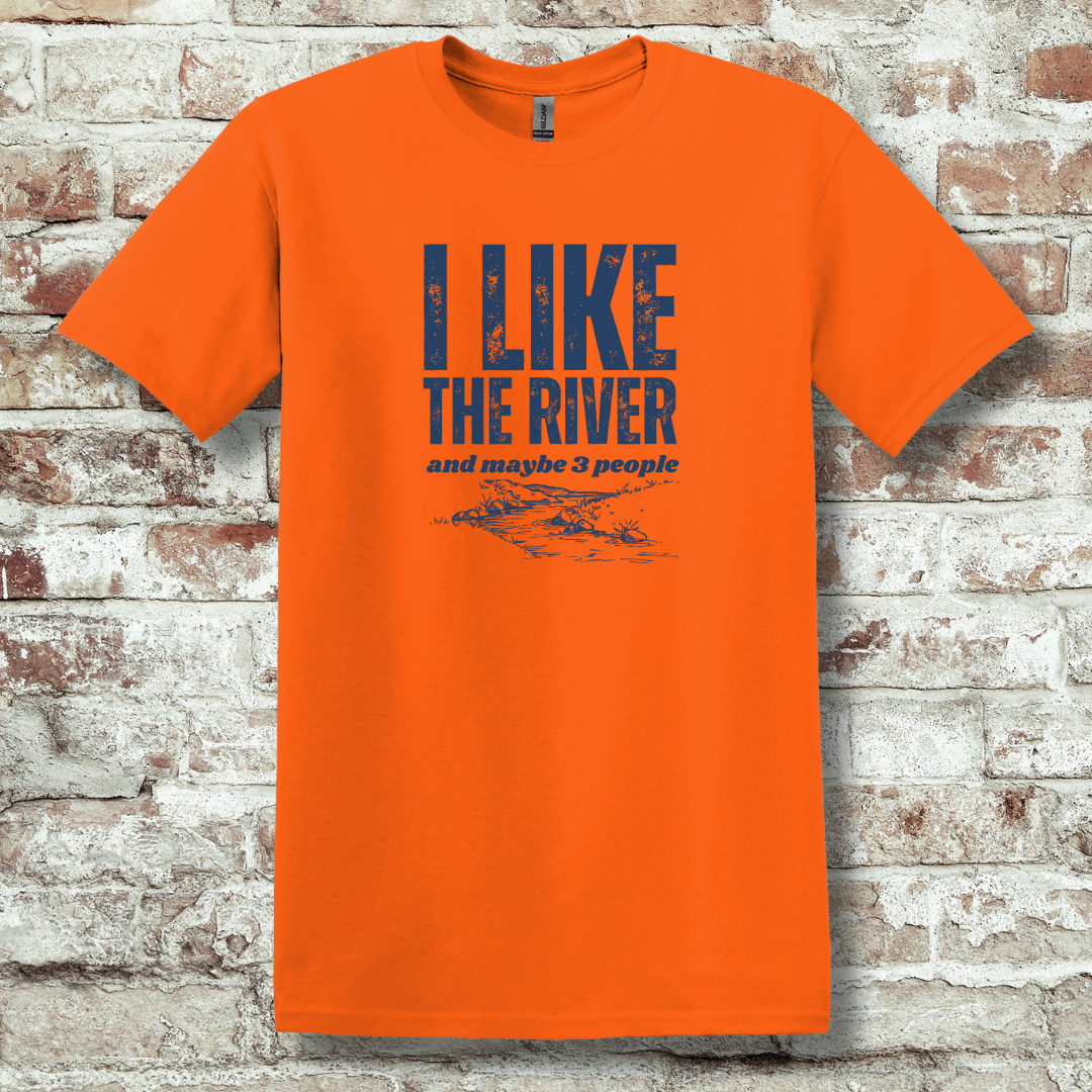 This is image of  I Like the River T-Shirt version 7