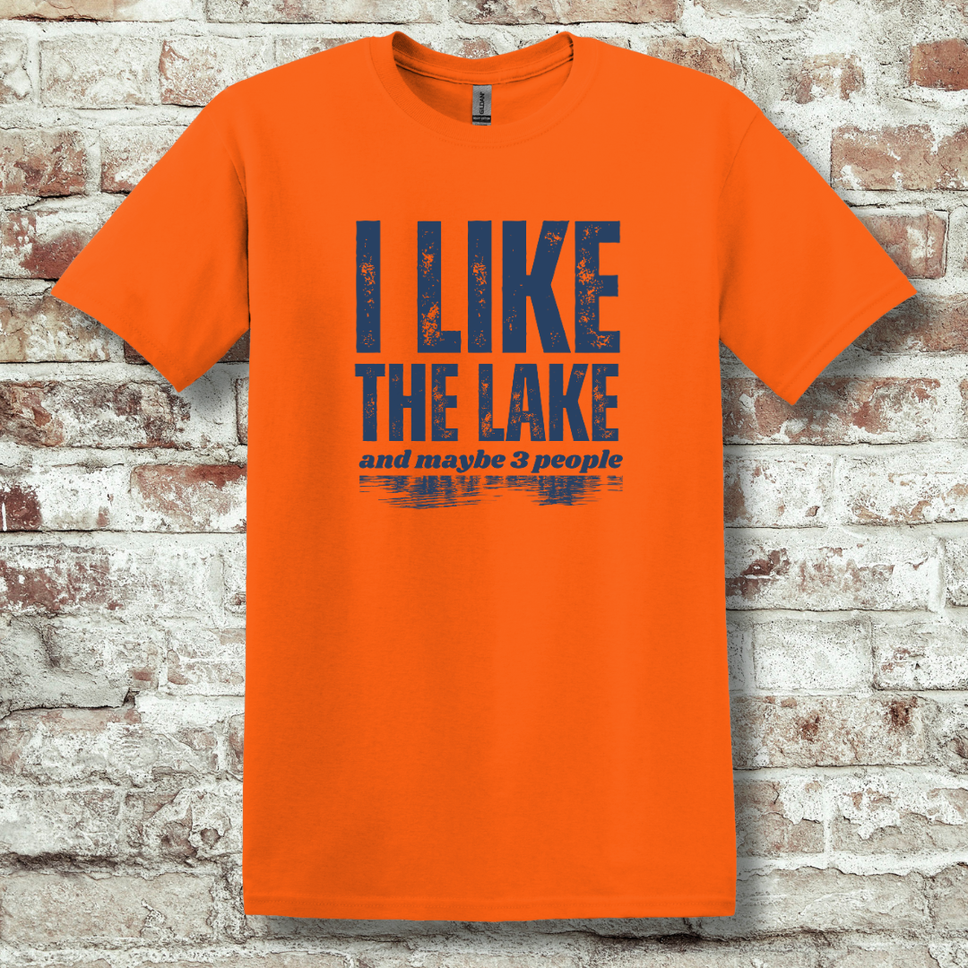 This is image of  I Like the Lake T-Shirt version 12