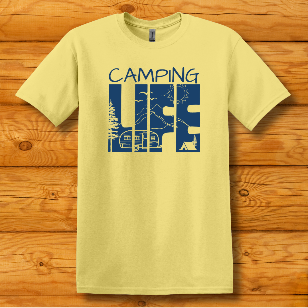 This is image of  Camping Life T-Shirt version 1