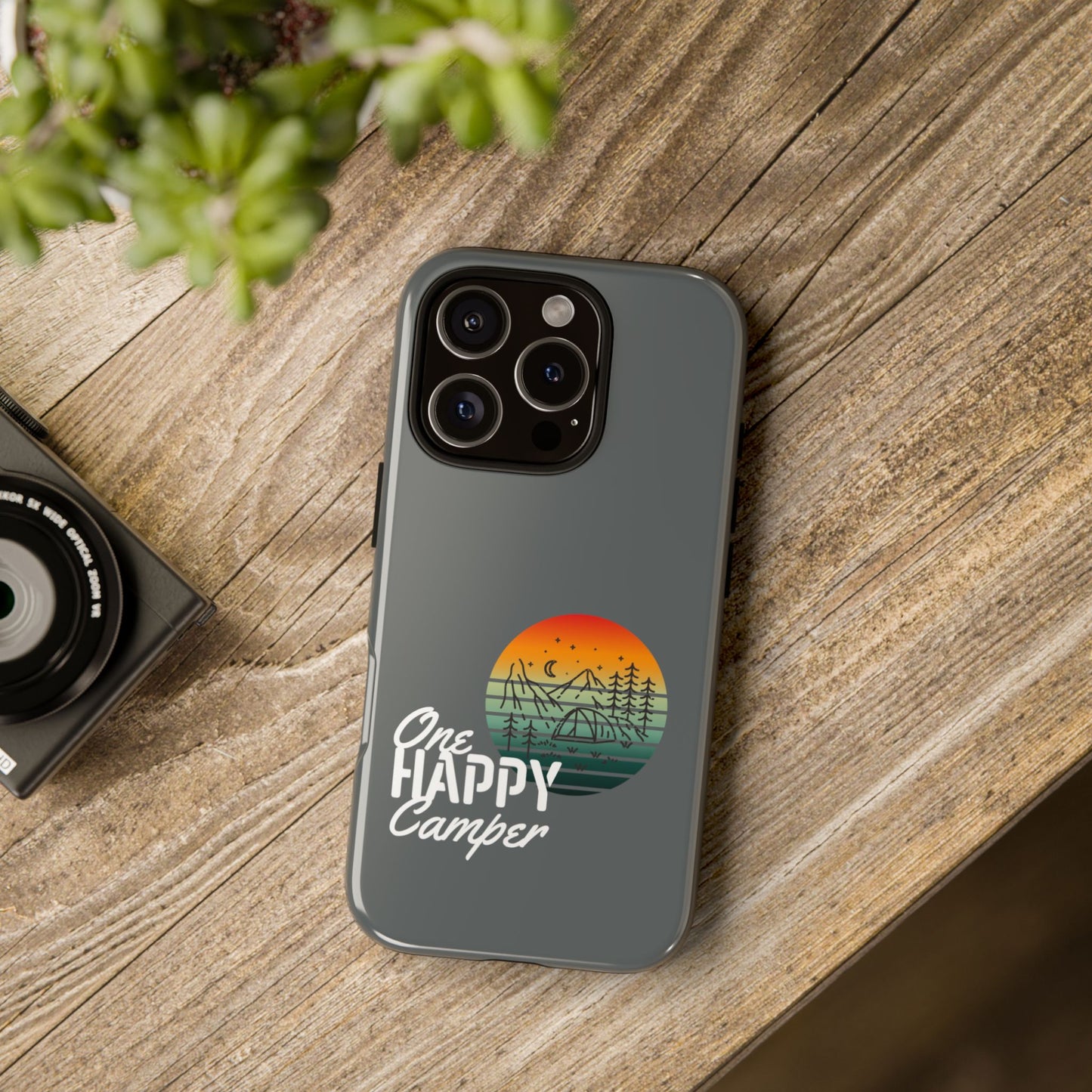Cell Phone Case | One Happy Camper | For iPhone, Samsung Galaxy, and Google Pixel