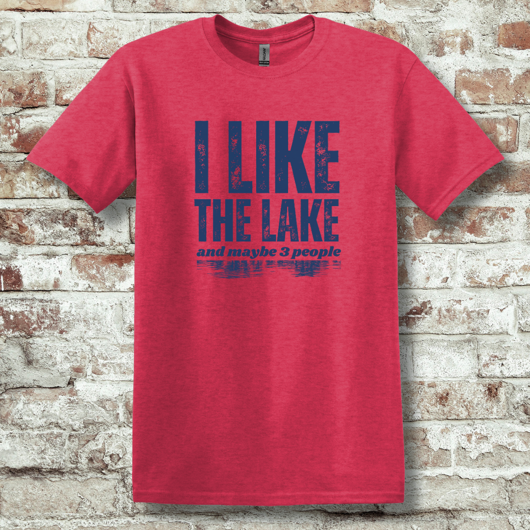This is image of  I Like the Lake T-Shirt version 13