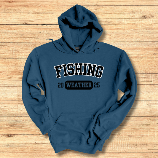 Fishing Weather Long-Sleeve Hoodie