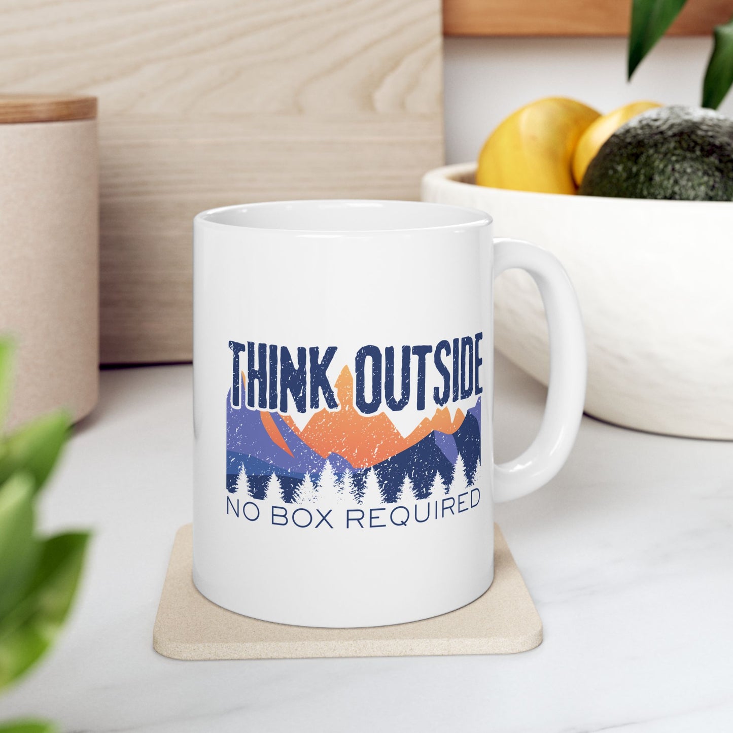 Coffee Mug - Think Outside No Box Required