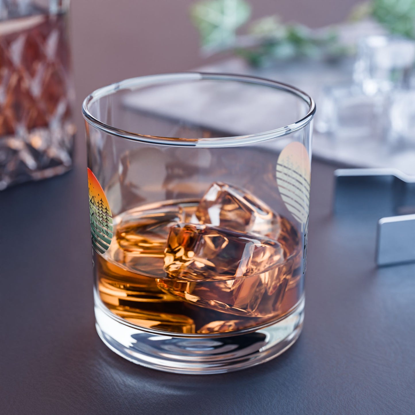 Rocks Glass, 10oz - One Happy Camper