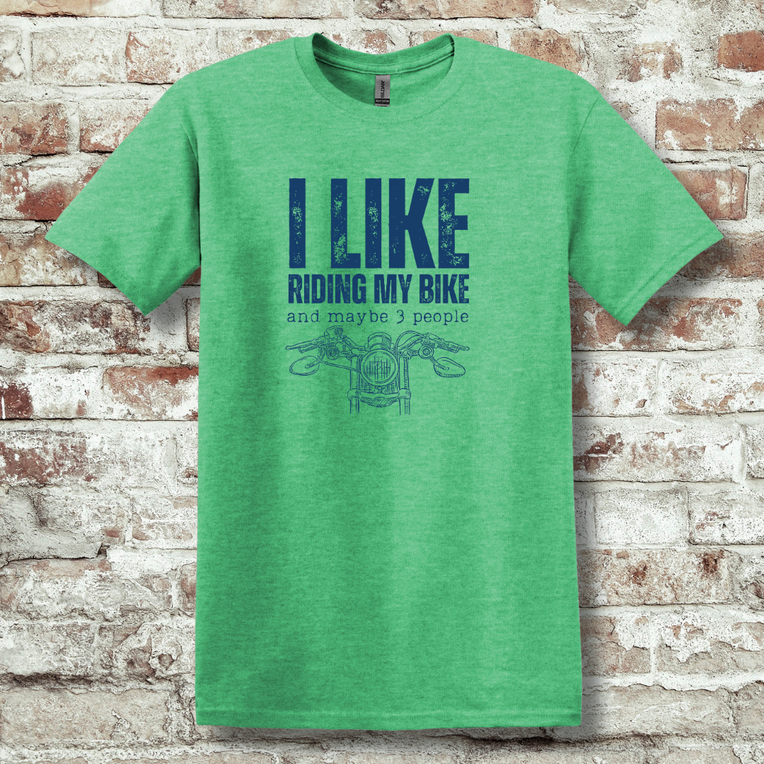 This is image of  I Like Riding My Bike T-Shirt version 14