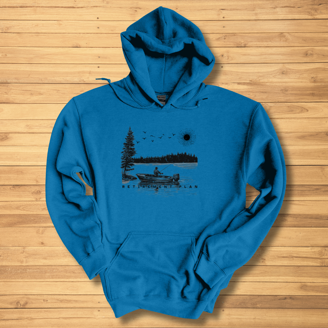 Fishing Retirement Plan Long-Sleeve Hoodie