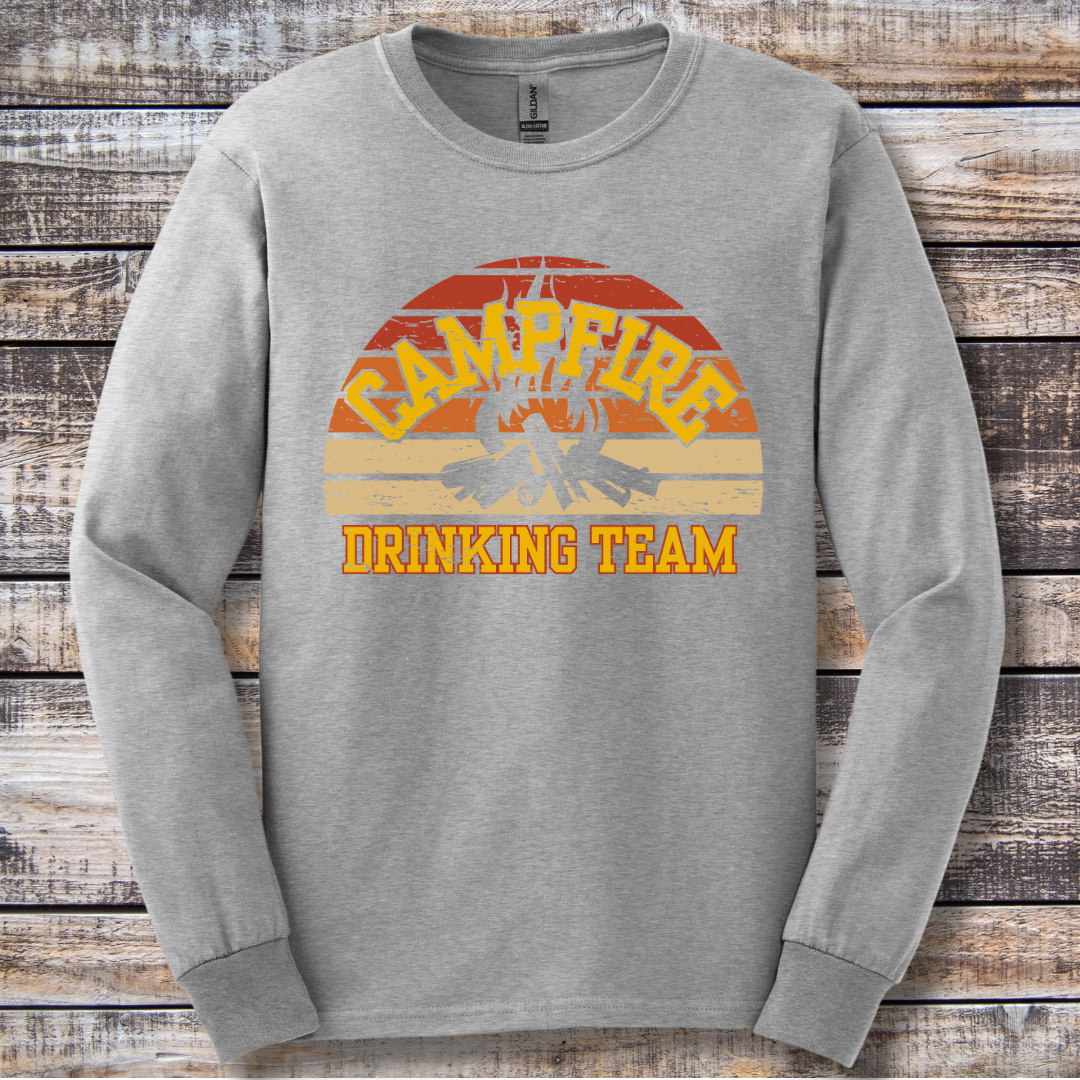Campfire Drinking Team Long Sleeve Tee | Campfire Beers