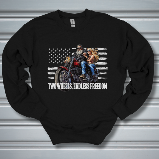 Two Wheels, Endless Freedom Sweatshirt