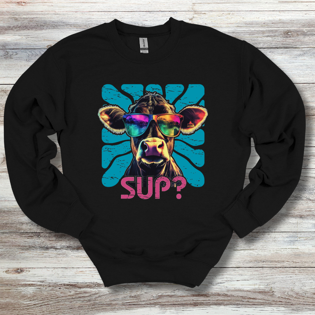 Cow Sup? Sweatshirt | Gift Ideas for Farmers