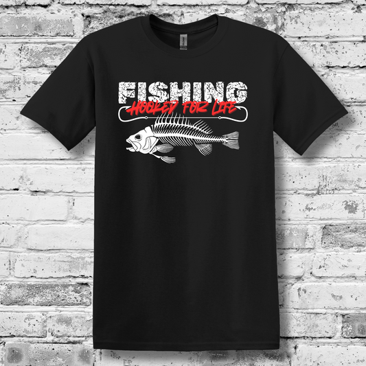 Fishing Hooked For Life T-Shirt