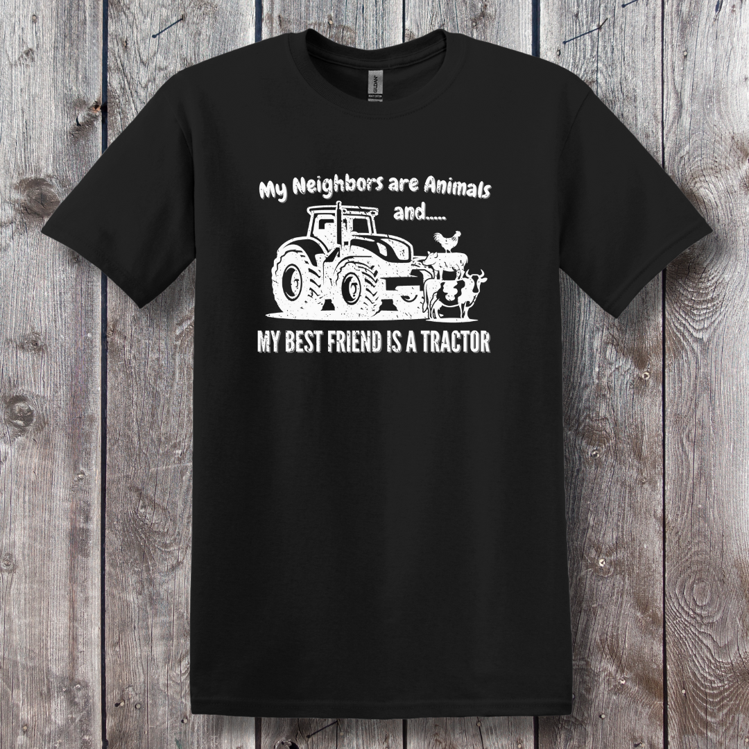 My Neighbors Are Animals T-Shirt | Farmer T-Shirts Funny