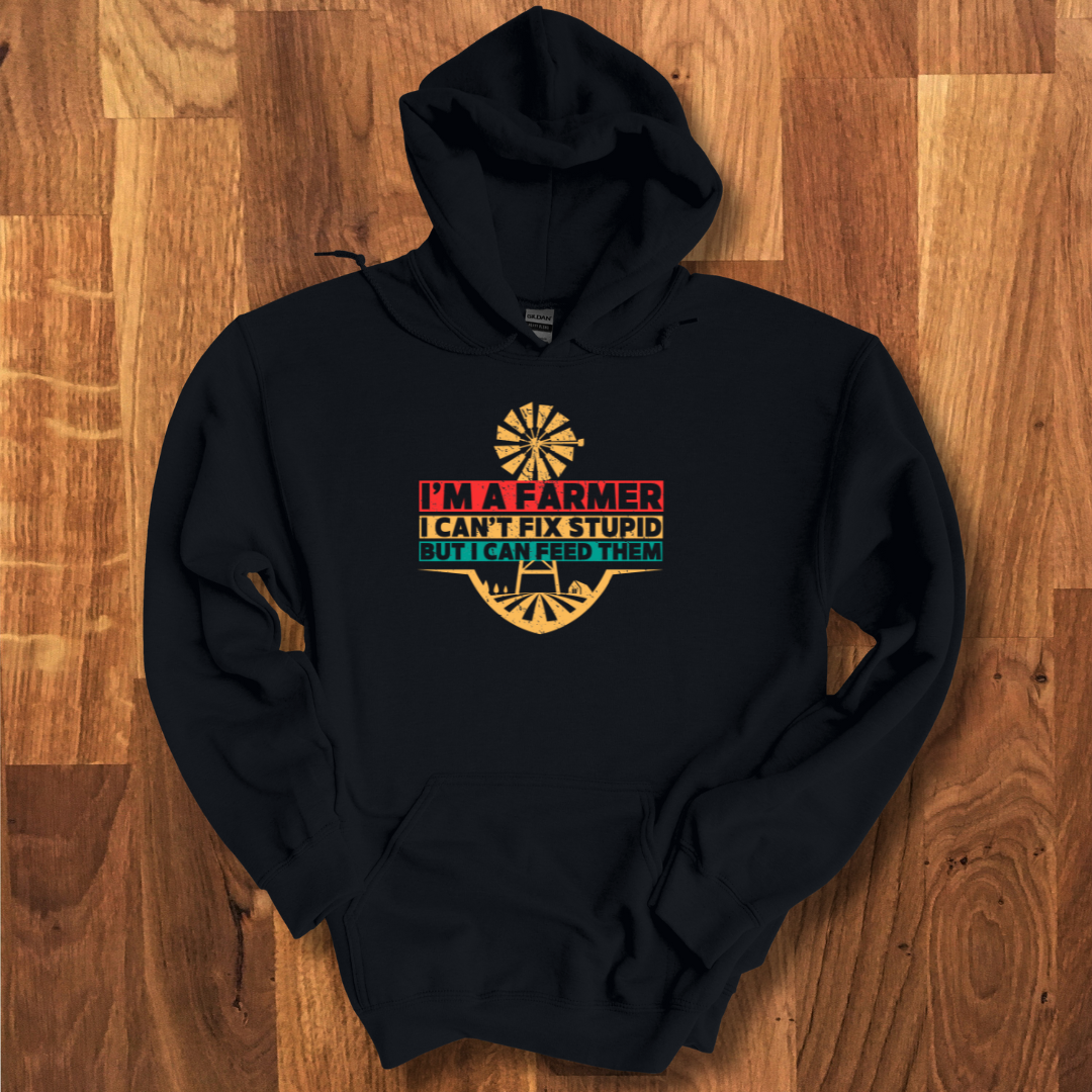 I'm A Farmer Long-Sleeve Hoodie | Gift Ideas for Farmers