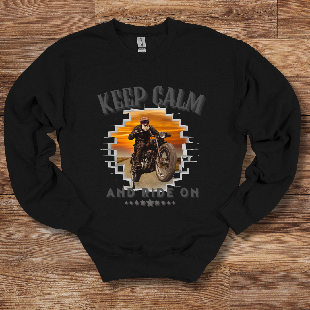Keep Calm and Ride On Sweatshirt