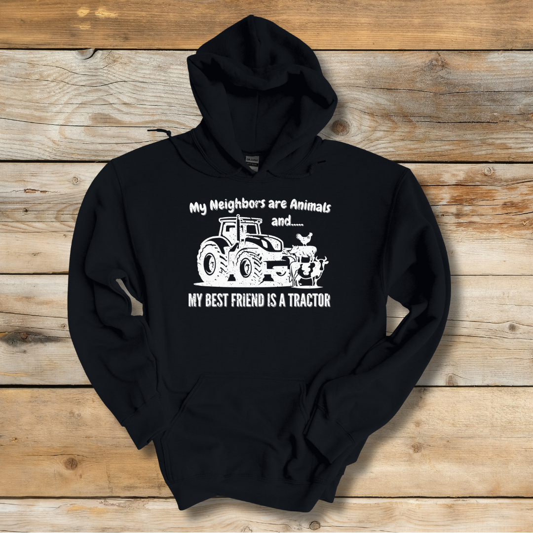 My Neighbors Are Animals Long-Sleeve Hoodie | Gift Ideas for Farmers