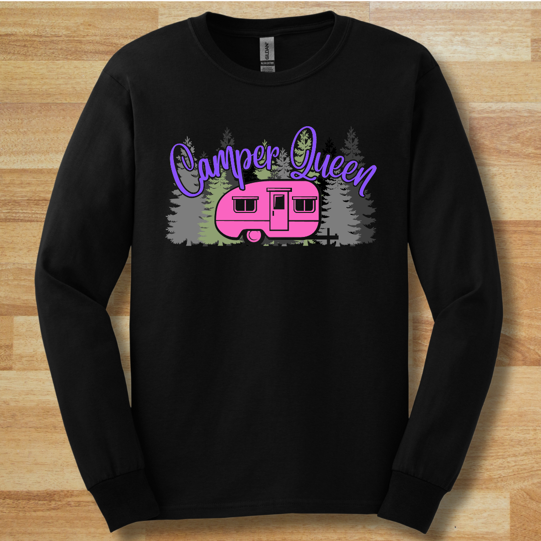 Camper Queen Long Sleeve Tee