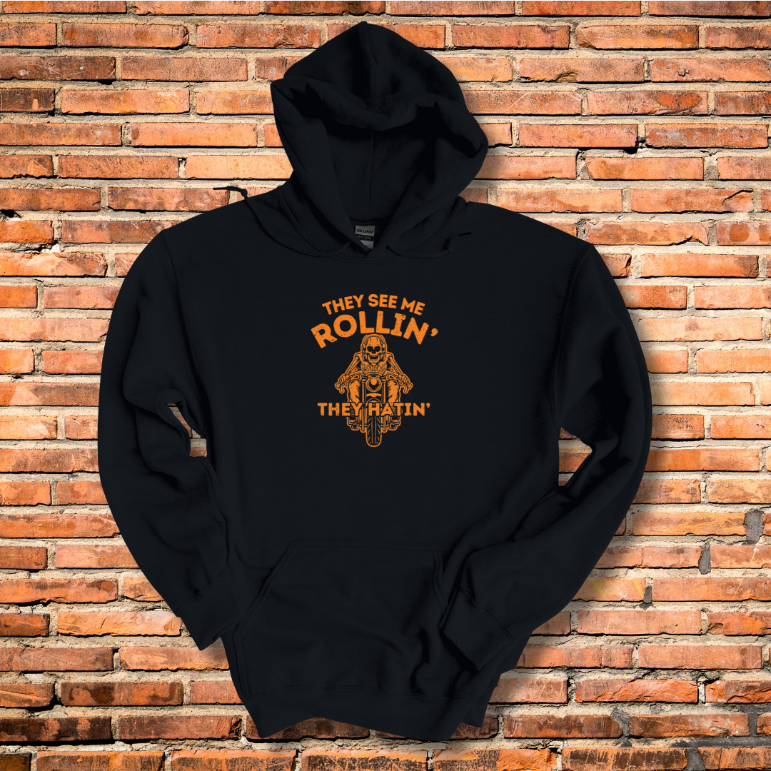 They See Me Rollin They Hatin Motorcycle Hoodie | Biker Gift