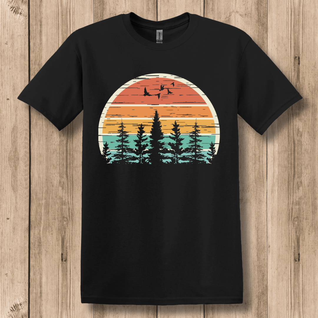 Nature Retro Vibe T-Shirt | Camping Gift Ideas