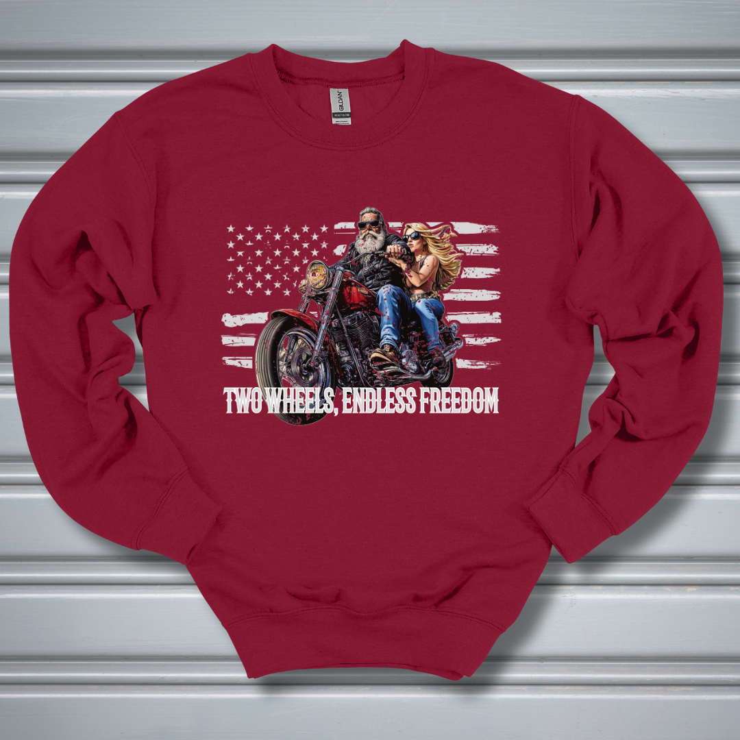 Two Wheels, Endless Freedom Sweatshirt