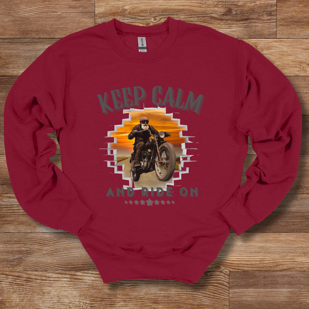 Keep Calm and Ride On Sweatshirt